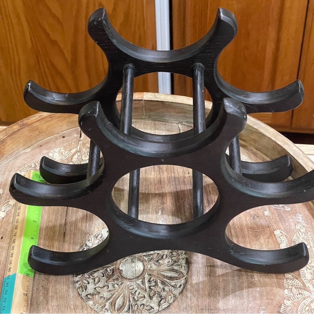 Pottery barn wood wine rack